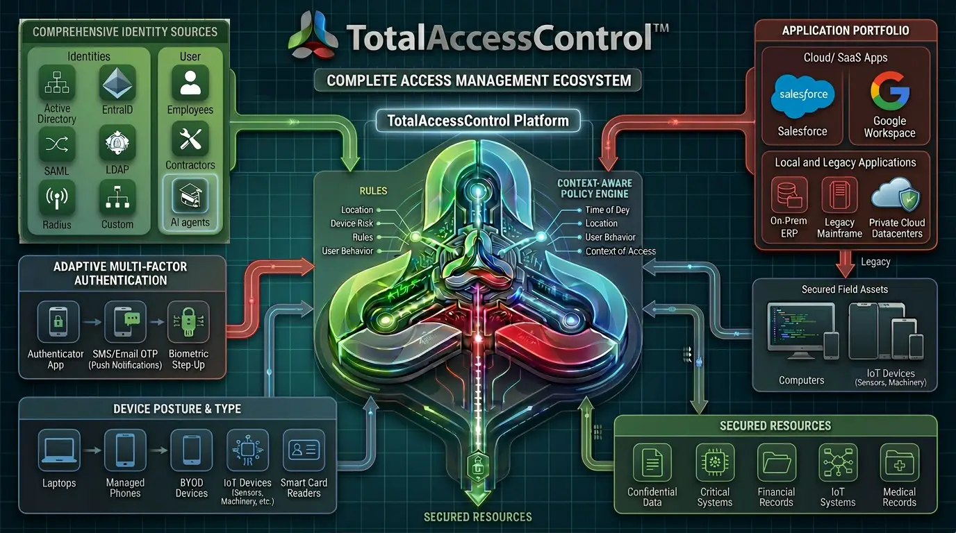 Total Access Control Architecture Diagram